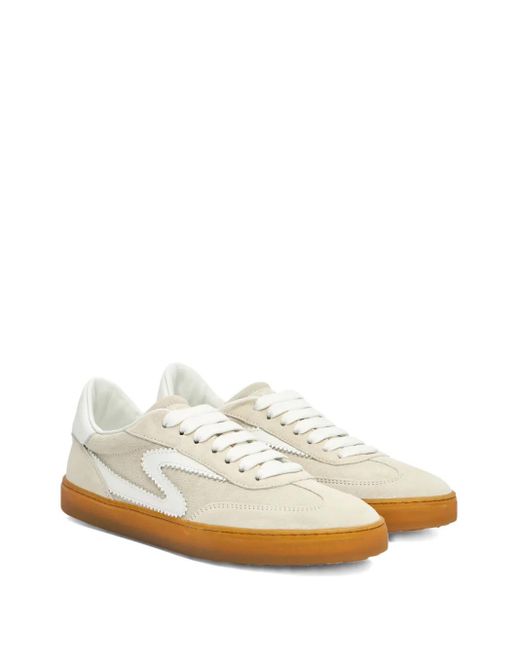 Stuart Weitzman White Runaround Sneakers