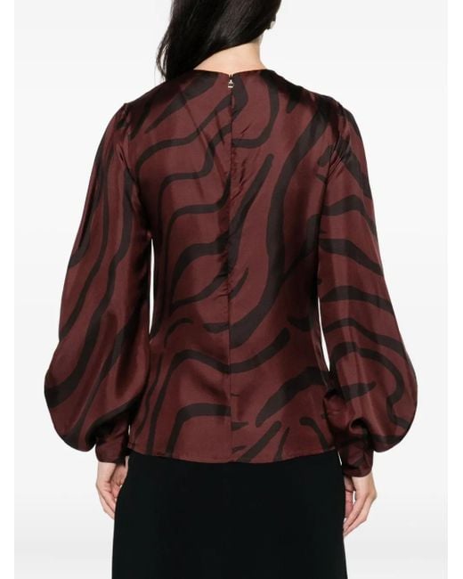 Raquel Diniz Red Silk Top