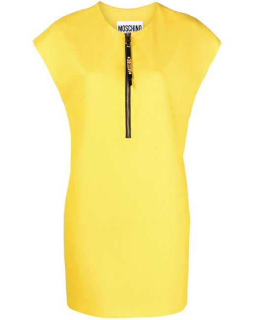 Moschino Yellow Ärmelloses Kleid