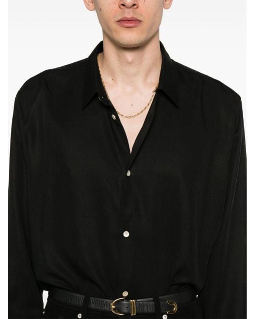 A Kind Of Guise Black Fulvio Lyocell Shirt for men