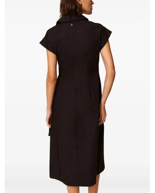 Twinset Black Double-Breasted Dress