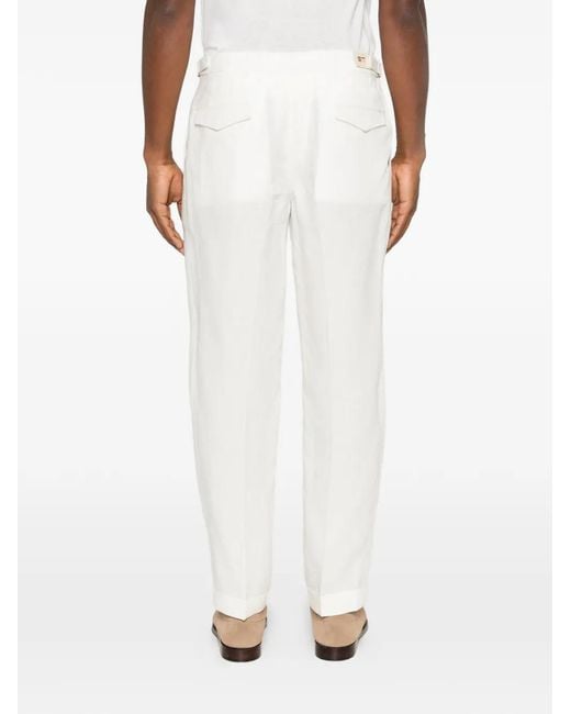Briglia 1949 White Quartiers Trousers for men