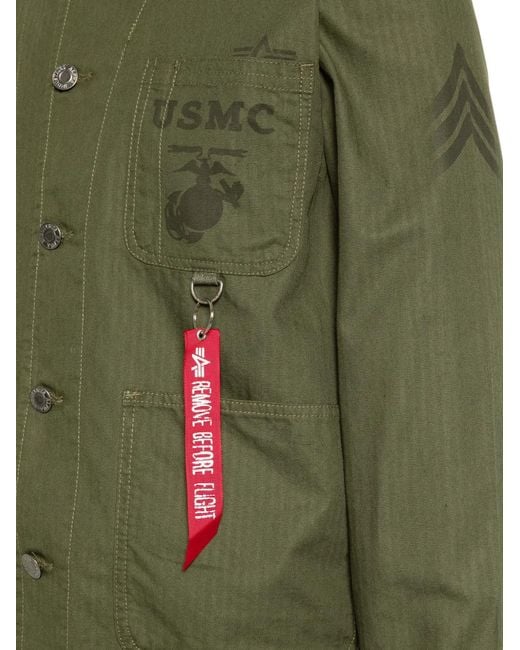 Alpha Industries Green P-41 Hbt Jacket for men