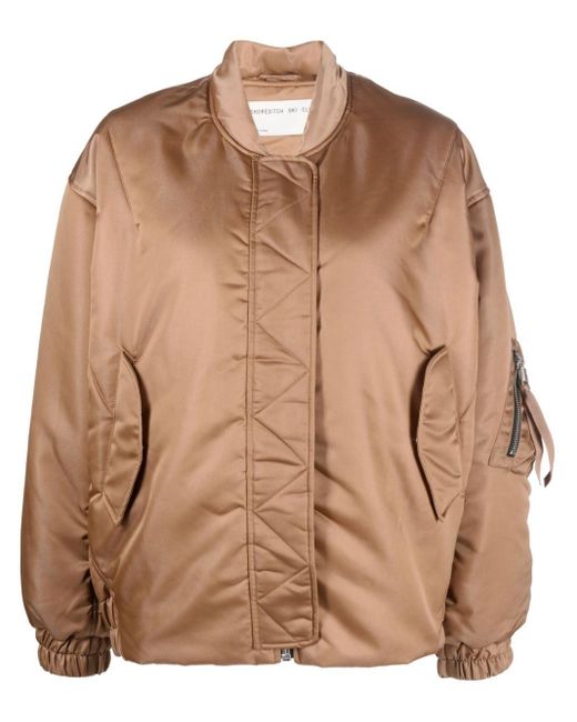 SHOREDITCH SKI CLUB Brown Nisa Zip-up Bomber-jacket