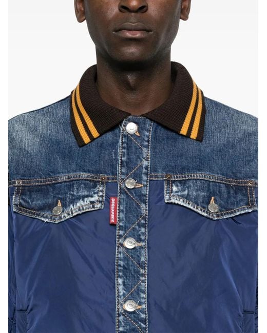 メンズ DSquared² ボンバージャケット Blue