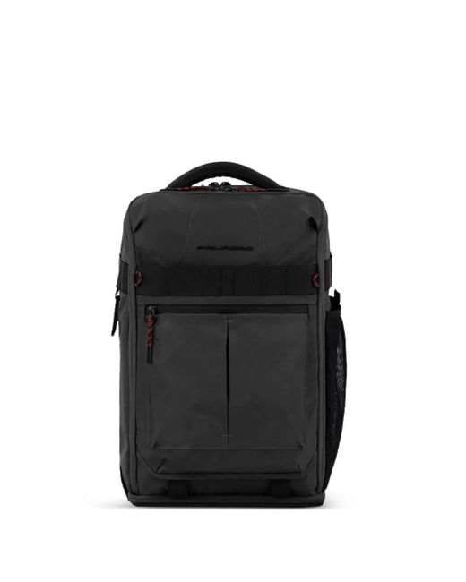 Piquadro Black Logo Backpack