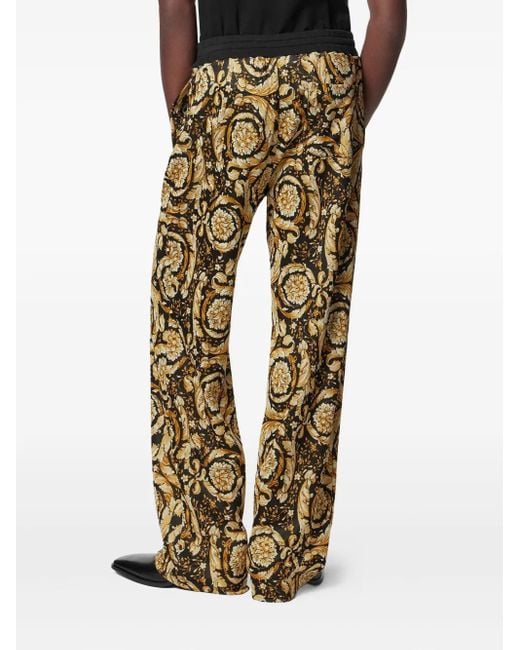 Pantalon De Jogging Barocco En Jacquard Versace pour homme en coloris Metallic