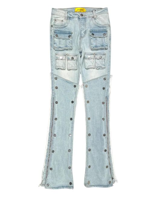 GUAPI Blue Pockets-Detail Jeans for men