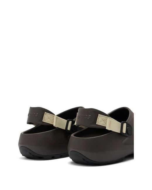 CROCSTM Brown Perforated Slingback Sandals for men