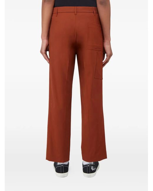 BOTTER Red Zip-Fastening Trousers for men