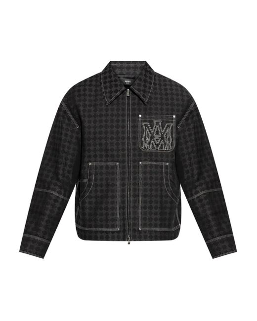 Veste Zippée Crop Imprimée Amiri pour homme en coloris Black