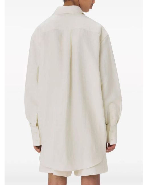 J.W. Anderson White Tea Towel Oversized Shirt for men