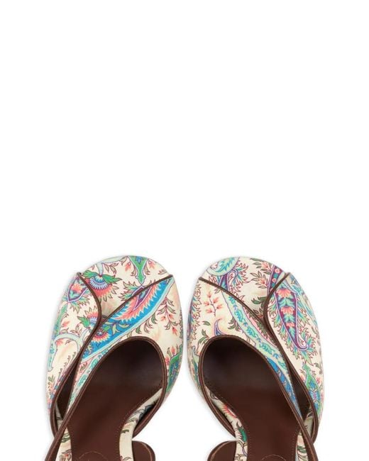 Etro White High-Heeled Sandals