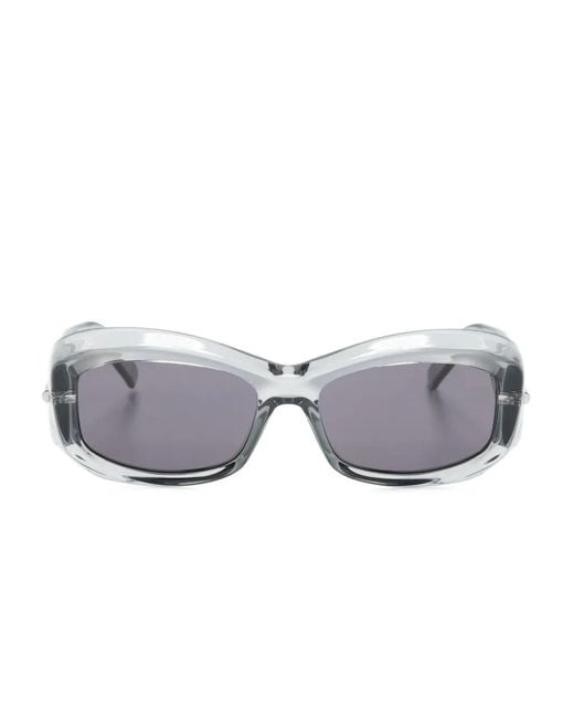 Givenchy Gray G180 Injected Oversize-Frame Sunglasses