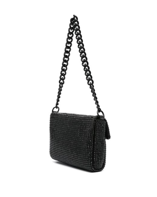 Kurt Geiger Black Small Eagle-Head Crystal Bag
