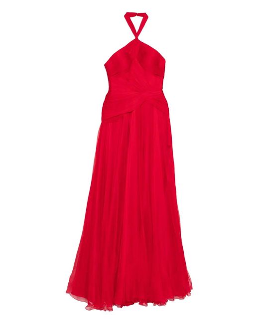 IRIS SERBAN Maxi-Jurk in het Red