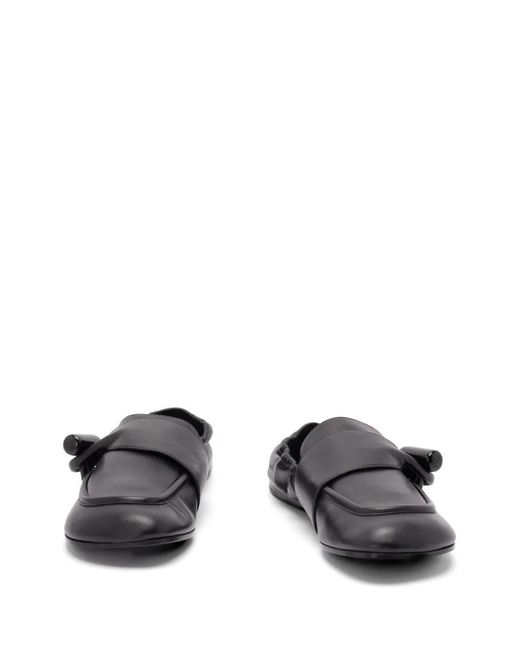 Loewe White Toggle Loafers