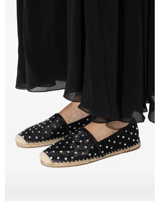 MICHAEL Michael Kors Black Crystal-Embellishment Espadrilles