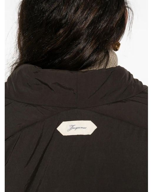 Jacquemus Black The Paysan Shawl-Collar Puffer Jacket