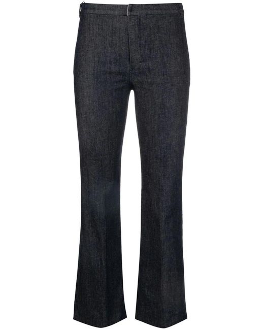 Max Mara Blue Cropped Bootcut Jeans