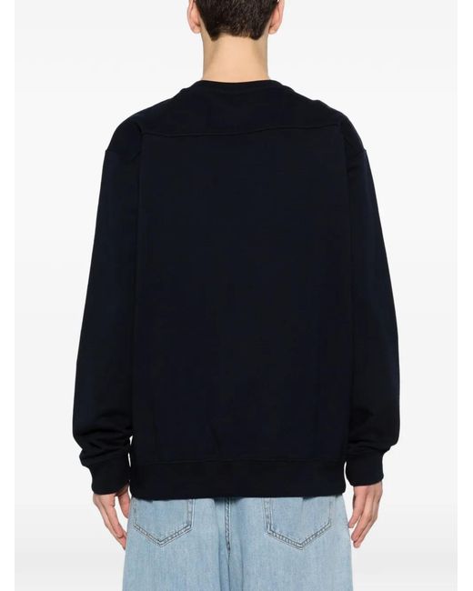 Gucci Black Log-Detail Crew-Neck Sweater for men