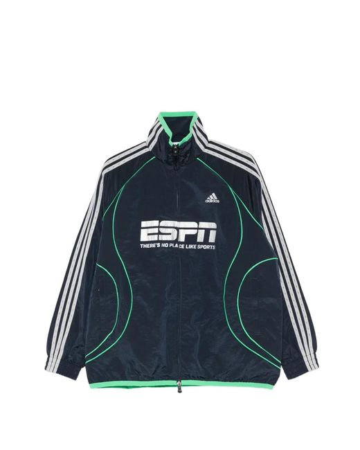 Chaqueta Con Tres Rayas Adidas de color Blue
