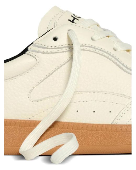 HOFF White Park Lace-Up Animal-Print Sneakers