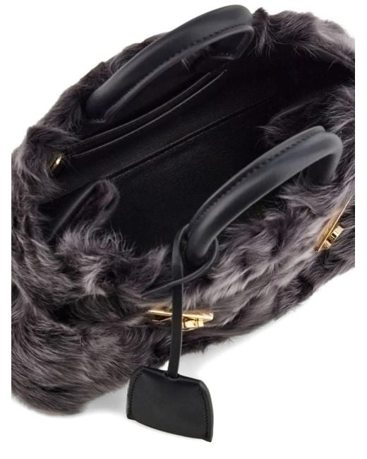 Ferragamo Blue Hug Handbag Xs