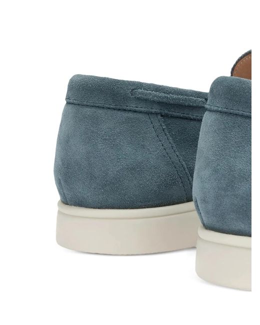 Aurélien Blue Yacht Suede Loafers for men