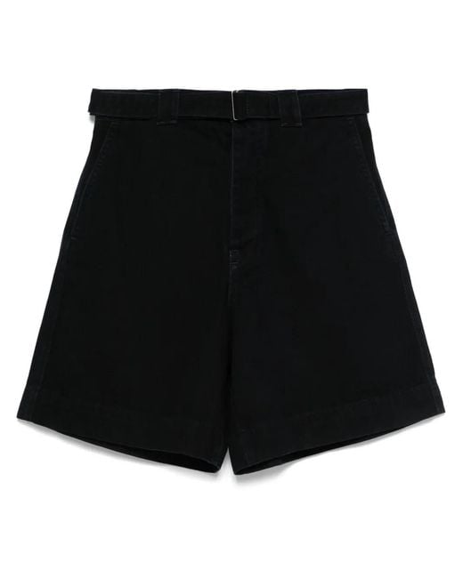 Rohe Black Belted Shorts for men