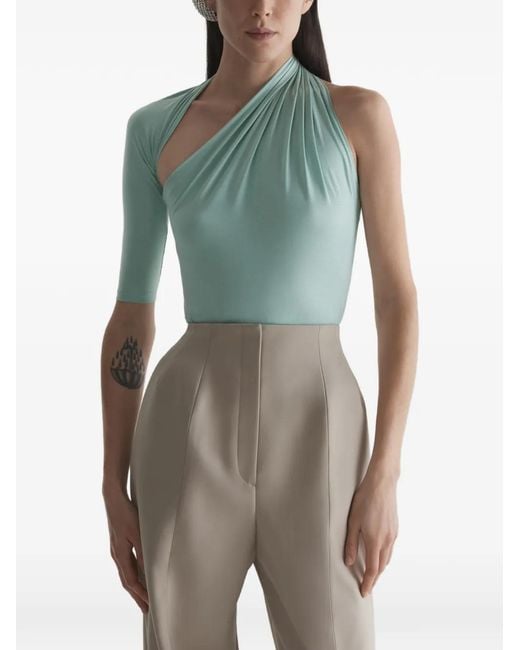 Mugler Green Draped Loop T-Shirt