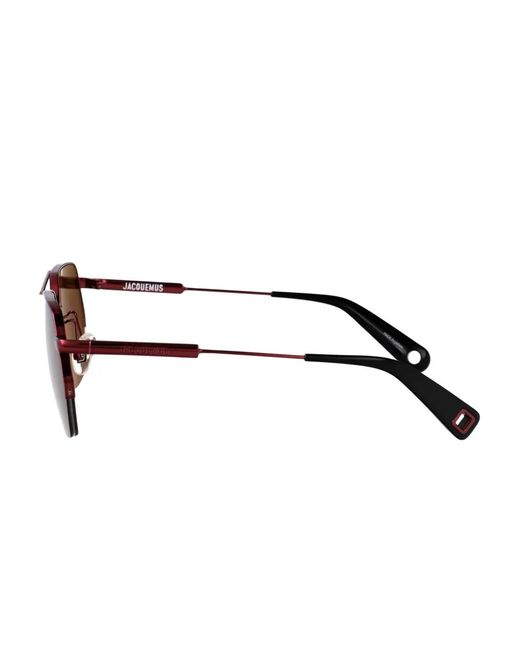 Jacquemus Getönte Pilotenbrille in Brown für Herren