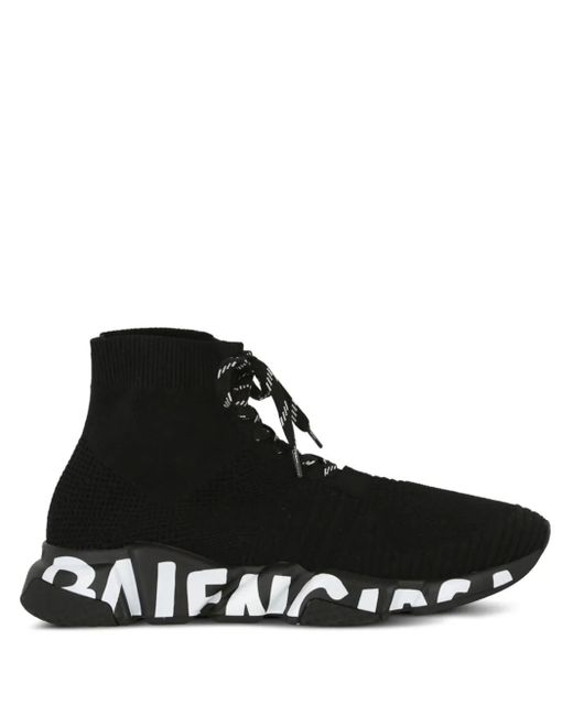 メンズ Balenciaga Graffiti Speed "black" レースアップスニーカー