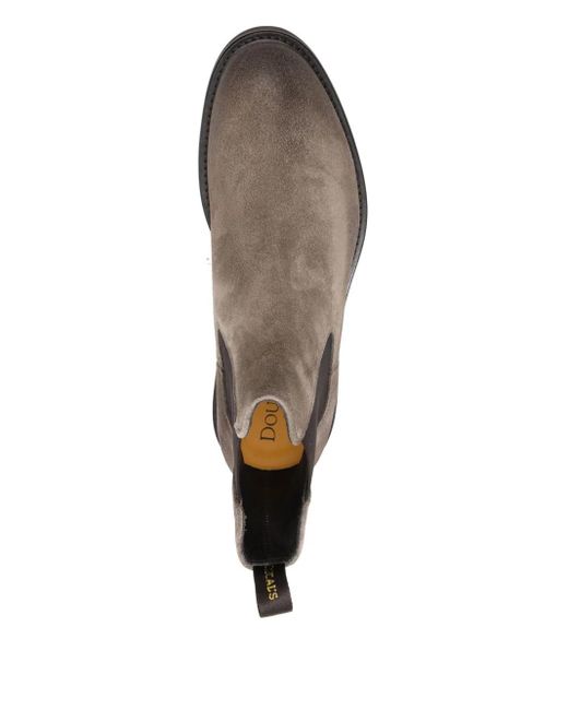 Doucal's Brown Bottines Chelsea En Daim for men