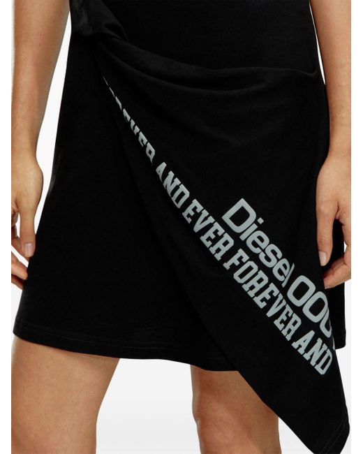 DIESEL Black D-zelie Layered-detail Dress