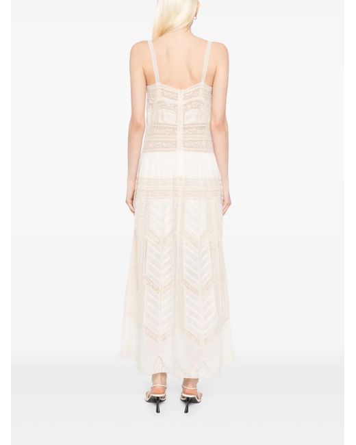 Zimmermann レーストリム スリップドレス White