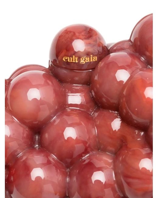 Cult Gaia Red Clutch in Traubenform