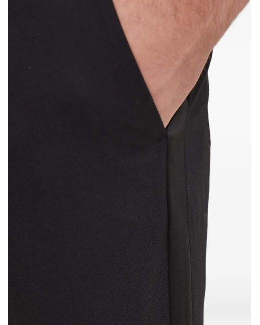 Benetton Black Pantalon De Costume À Rayures Latérales for men