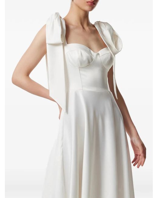 Framboise White Bow Detail Dress