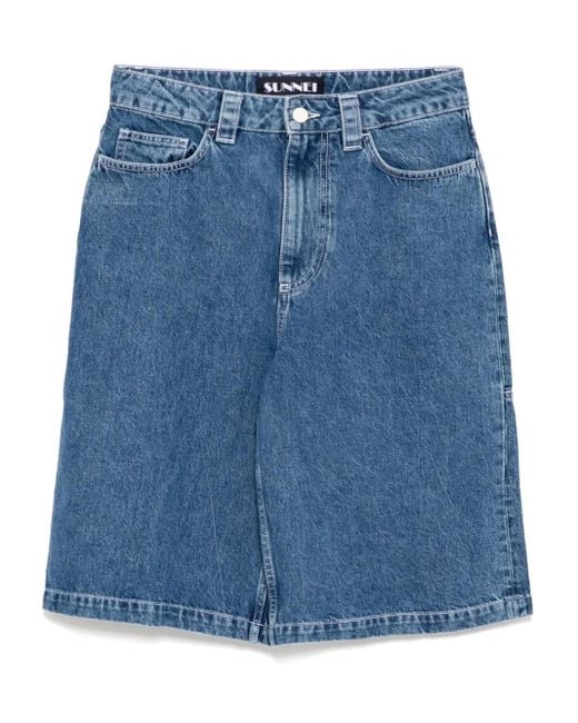 Sunnei Blue Classic Shorts for men