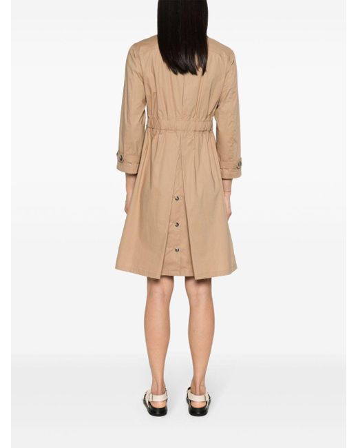 Herno Natural Elasticated Double-breasted Trench Coat