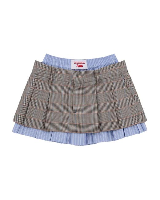 Charles Jeffrey Gray Aberdeen Mini Skirt