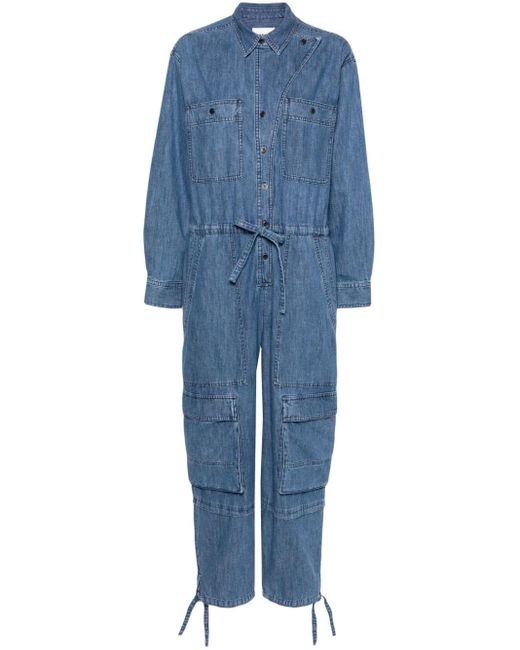 Isabel Marant Blue Idany Jeans-Jumpsuit