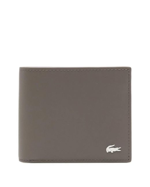 Lacoste Gray Medium Fg Leather Bi-Fold Wallet for men
