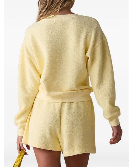The Lady & The Sailor Yellow The Everyday Drawstring Bouclé Shorts