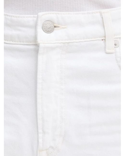 Boss White Jeans mit Logo-Patch