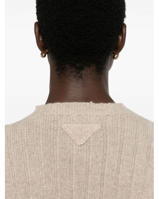 Prada Natural Recycled-Cashmere Sweater