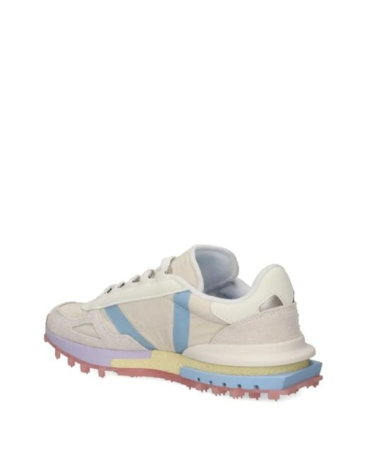 Lacoste White Elite Active Panelled-Suede Sneakers
