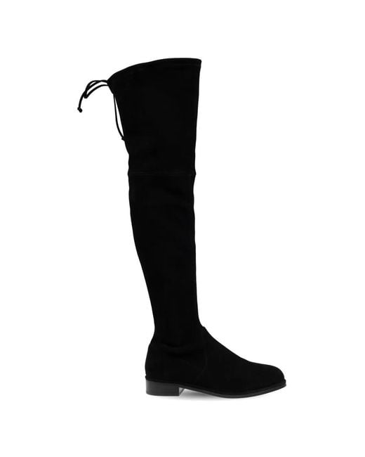 Stuart Weitzman Black Lowland Over-The-Knee Boots