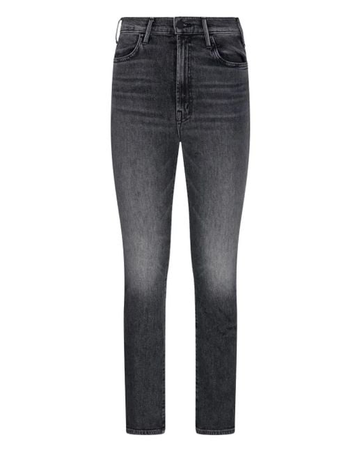 Mother Gray The Hustler Flood High-Waisted Jeans
